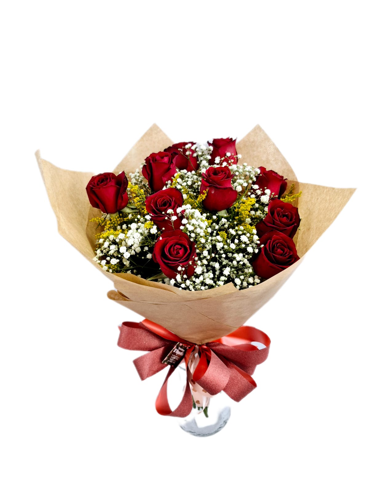Buquê 10 Rosas Vermelhas Importadas
