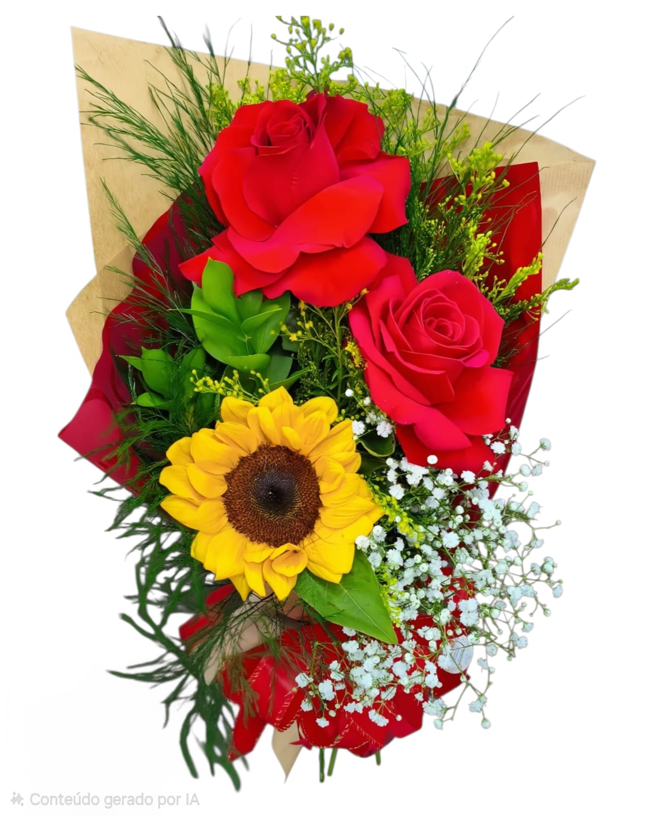 Buquê Girassol & Rosas
